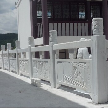 上海石雕石栏杆安装,石雕栏杆