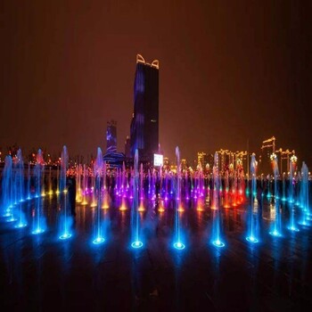 陕西彩色音乐喷泉设计施工厂家