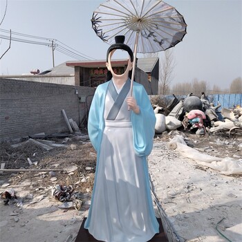 韻特雕塑空臉人物雕塑,曲陽玻璃鋼露臉人物雕像，空臉雕塑制作