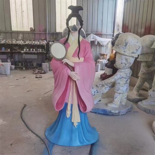古裝漢服空臉雕塑定制廠家