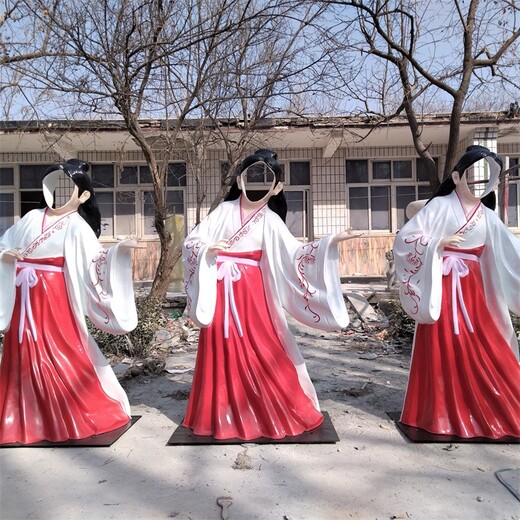 韻特雕塑空臉人物雕塑,曲陽網(wǎng)紅拍照雕塑，空臉雕塑制作廠家