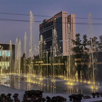重庆湖面漂浮式喷泉工程施工