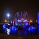 陕西湖面喷泉图