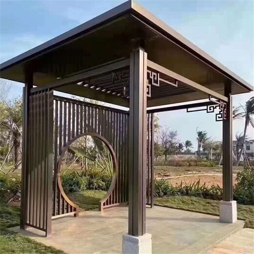 異形涼亭雕塑，廊架雕塑制作廠家,長廊雕塑