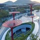 大型不銹鋼廊架雕塑圖