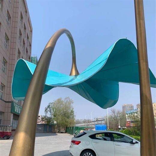 抽象廊架雕塑加工定制