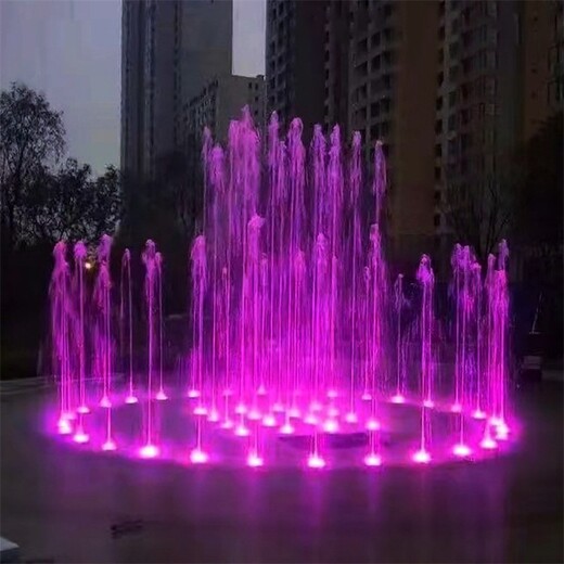 重庆彩色音乐喷泉安装