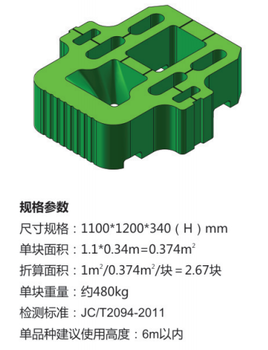 南宁生态挡土墙1100系列供应商生态植生砼构件