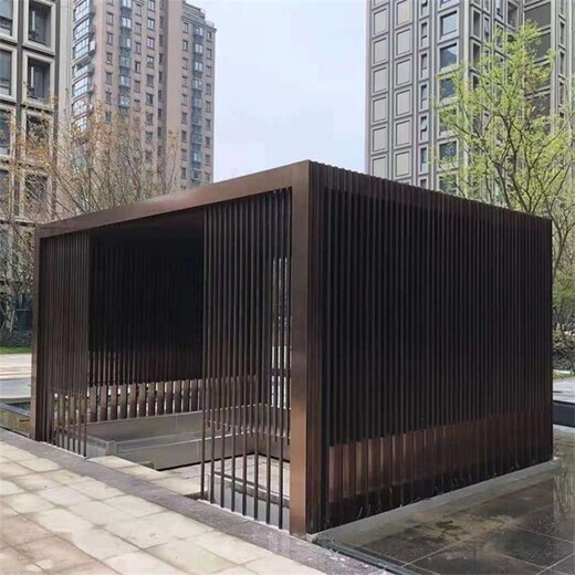 不銹鋼景觀廊架雕塑加工廠家,園林景觀雕塑