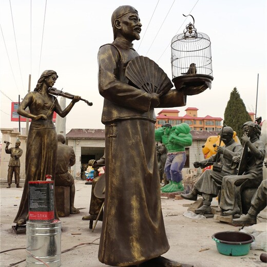 曲阳县玻璃钢民俗文化雕塑报价,民俗主题雕塑