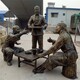 民俗主題雕塑圖