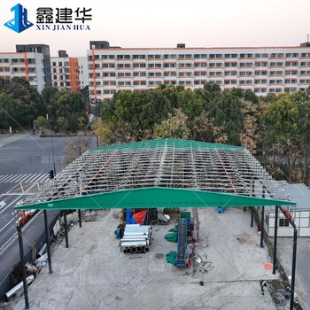 半封闭仓库雨棚俗称货棚料棚,大型户外雨棚厂家,可室外可室内