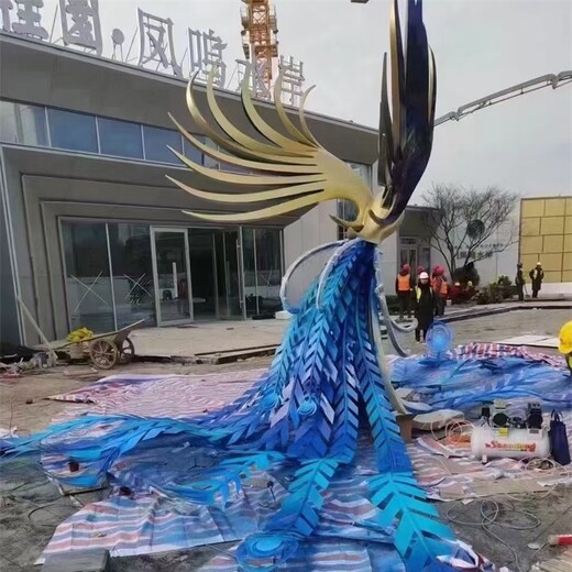 生產(chǎn)不銹鋼鳳凰雕塑,不銹鋼鳳凰雕塑加工