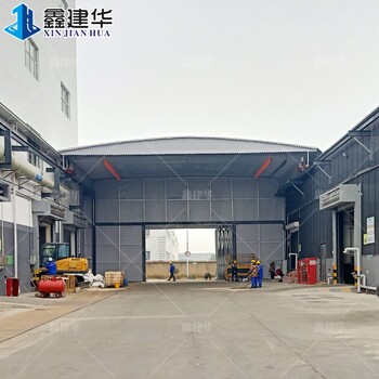 籃球場(chǎng)電動(dòng)棚戶(hù)外活動(dòng)倉庫雨棚可遙控操作