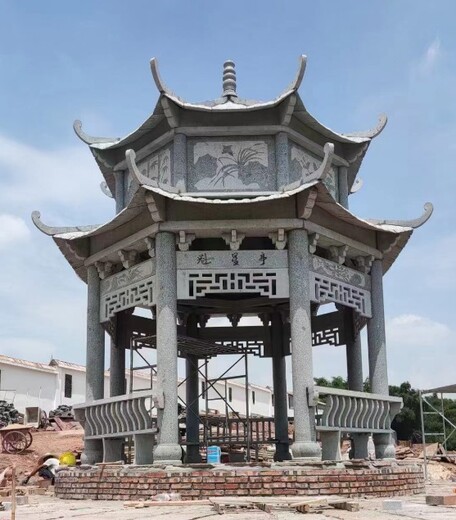 杭州庭院石雕凉亭生产厂家