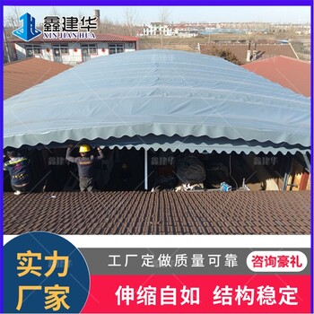 籃球場電動棚戶外物流倉儲雨棚施工要求嚴格