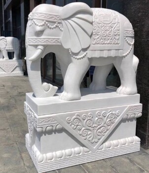 上海庭院石雕大象价格