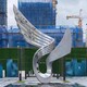 内蒙古304不锈钢翅膀雕塑寓意产品图
