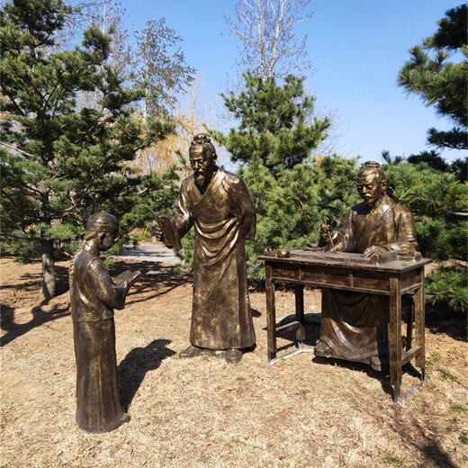 曲陽縣讀書人物雕塑,玻璃鋼讀書人物雕塑加工廠