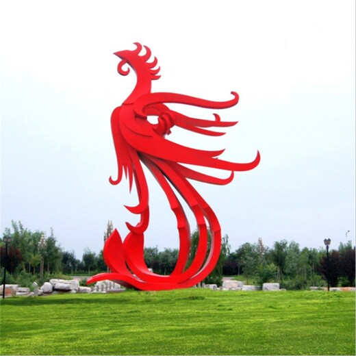 內(nèi)蒙古不銹鋼不銹鋼鳳凰雕塑景觀小品