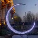 大型不锈钢圆环雕塑图