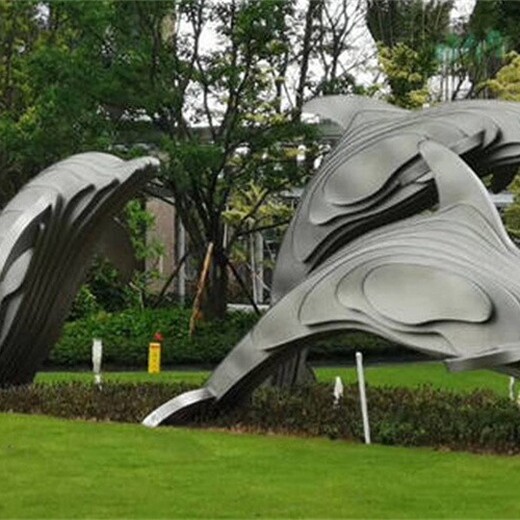 重庆酒店不锈钢海豚雕塑生产厂家