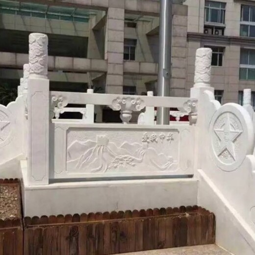 延庆汉白玉旗台石栏杆生产厂家