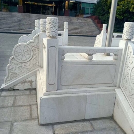 湖南漢白玉石雕升旗臺價格