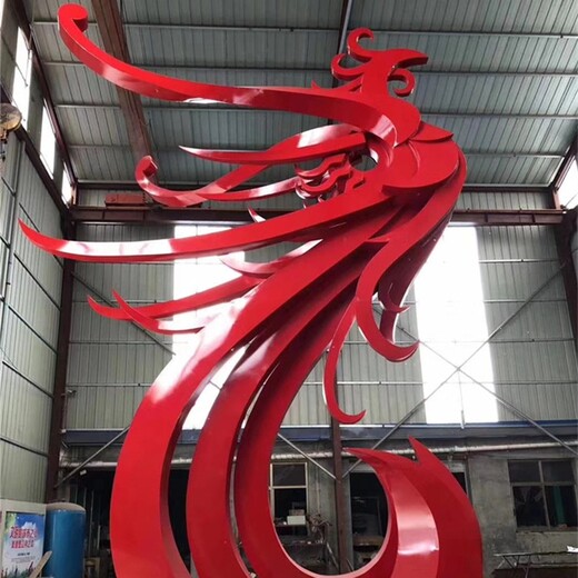 曲阳县定制不锈钢凤凰雕塑,不锈钢凤凰雕塑价格