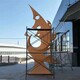 河南厂家批发不锈钢抽象凤凰雕塑定制图