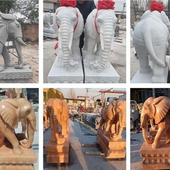 河北唐山景区石雕大象生产厂家