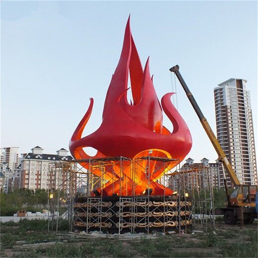 上海大型火炬雕塑景观小品