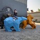 不銹鋼動物雕塑圖
