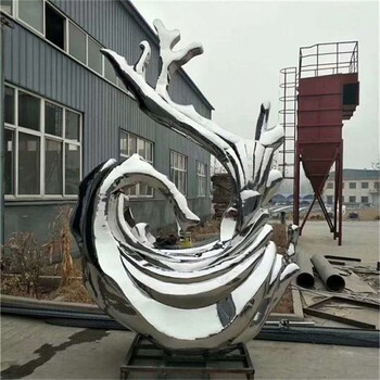 內(nèi)蒙古手工鍛造不銹鋼浪花雕塑道具