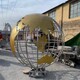 新疆不锈钢地球仪雕塑定制产品图