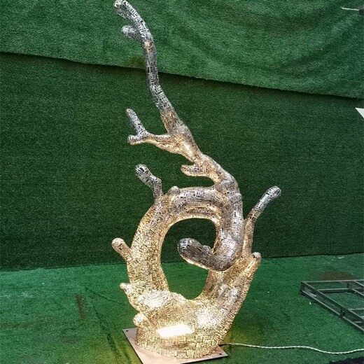 手工鍛造不銹鋼浪花雕塑哪里有