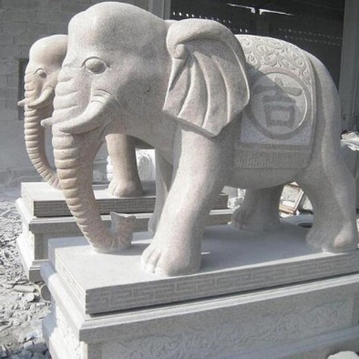 山西户外石雕大象厂家