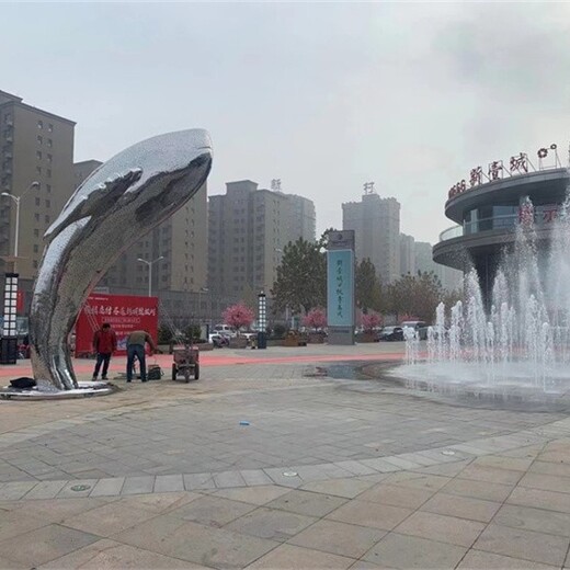 云南酒店不銹鋼海豚雕塑多少錢