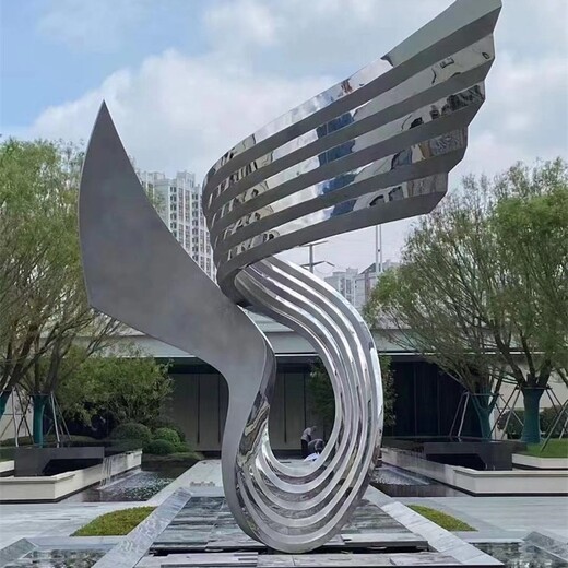 曲陽縣城市景觀翅膀雕塑價格