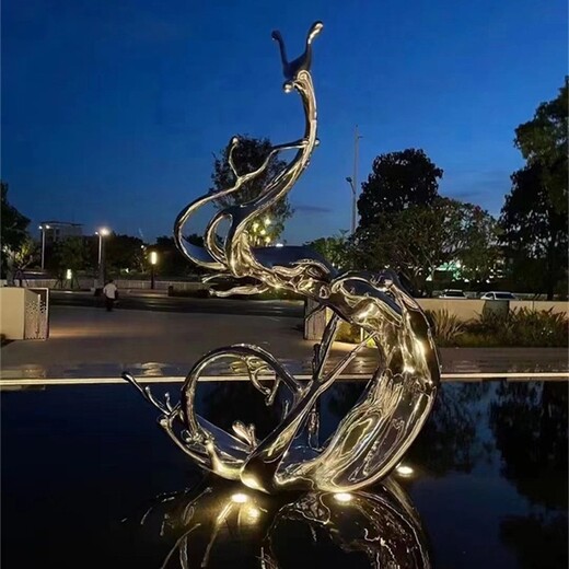 大型浪花雕塑制作