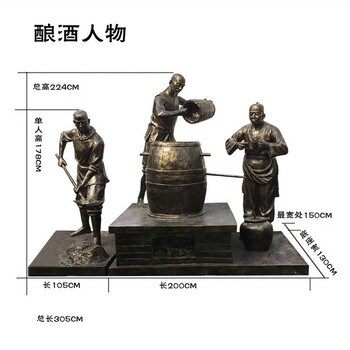 傳統(tǒng)釀酒雕塑，酒文化雕塑生產(chǎn)廠家