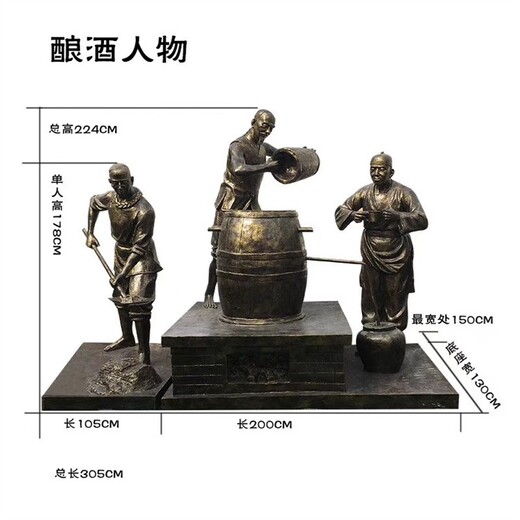 铸铜酒文化雕塑厂家