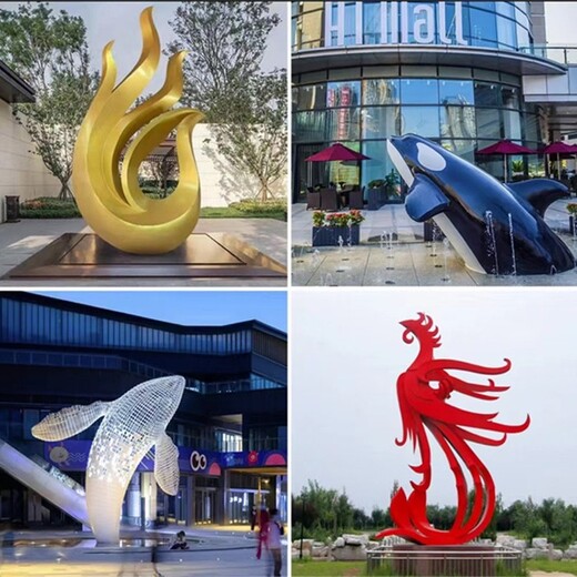 曲阳县城市不锈钢凤凰雕塑,金凤凰雕塑制作厂家