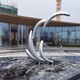 四川不锈钢海豚雕塑图