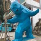 不銹鋼熊雕塑小品,不銹鋼動物雕塑產(chǎn)品圖