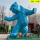 不銹鋼抽象熊雕塑制作加工廠產(chǎn)品圖
