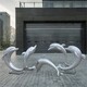 不锈钢海豚雕塑批发图