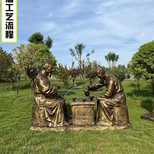 傳統(tǒng)釀酒雕塑，酒文化雕塑定制廠家