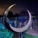 河北广场不锈钢月亮雕塑制作产品图