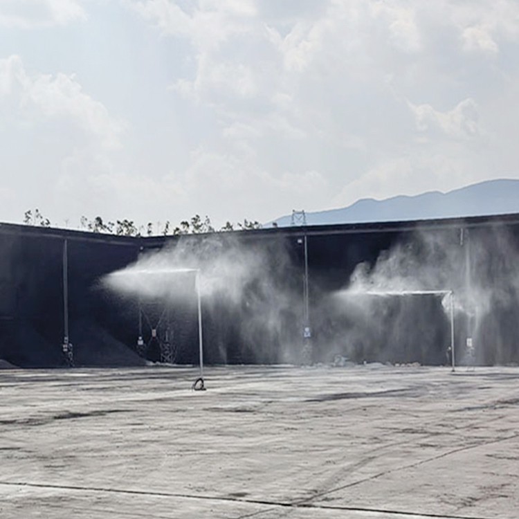 重庆厂房料堆喷淋降尘降尘设备安装厂家